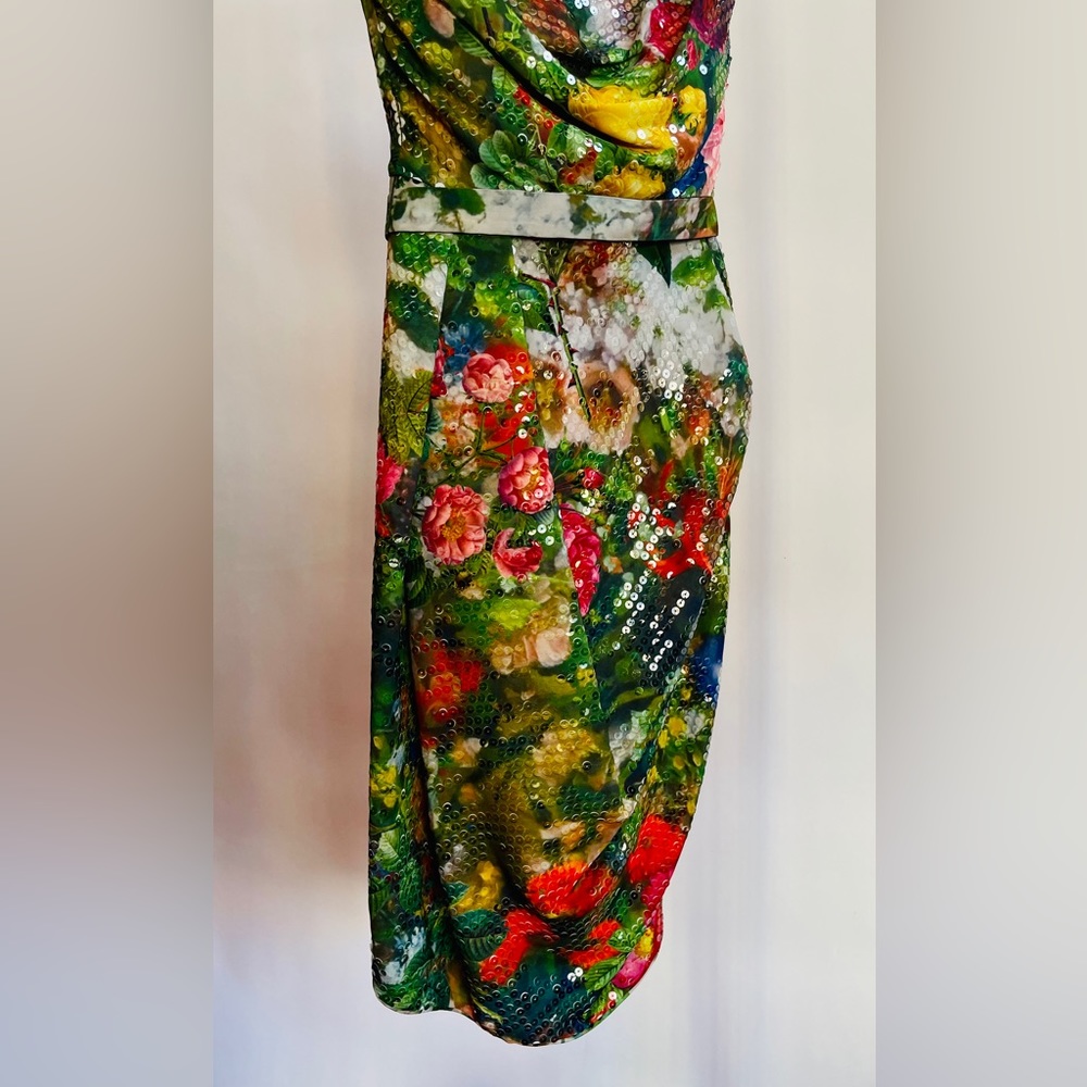 Vivienne Westwood SS14 floral chiffon printed sequined Corset Dress NWT IT 40 - Picture 16 of 17